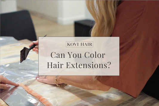 Can you color hair extensions? Here are some expert tips!