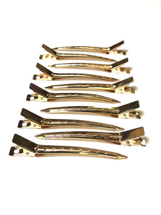 Single Prong 3.5in Gold Clip - 10pc