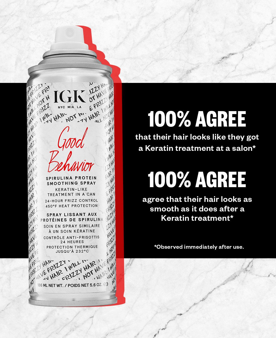 IGK - Good Behavior Spray - Hair Care Products - IGK - The Best Quality Remy Hair wefts, and shop the best quality remy hair Extensions at Your Hair Shop.
