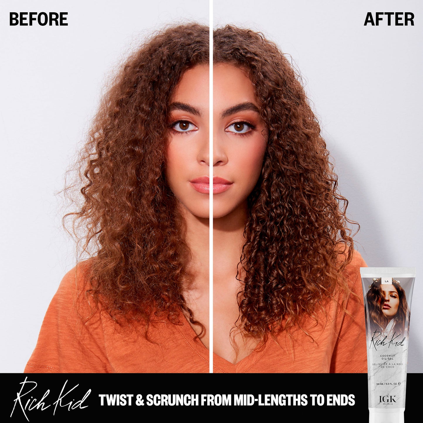 IGK - Rich Kid Coconut Oil Air-Dry Styler - Hair Care Products - IGK - The Best Quality Remy Hair wefts, and shop the best quality remy hair Extensions at Your Hair Shop.